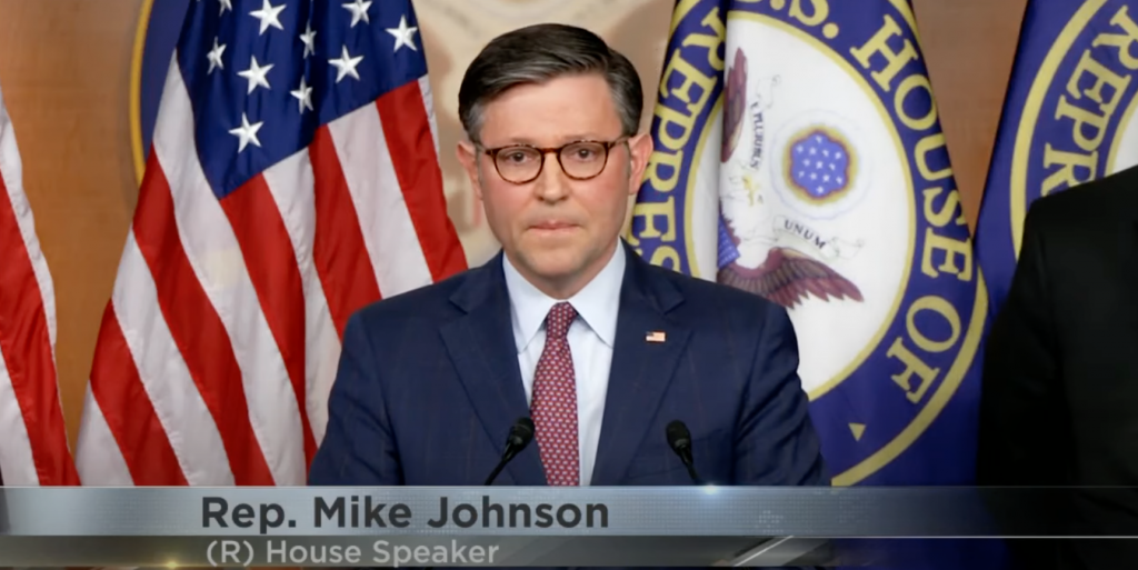 Speaker Mike Johnson YouTube/Screenshot